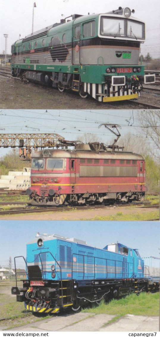 3 Calendars Locomotives, Czech Rep, 2018 - Small : 2001-...