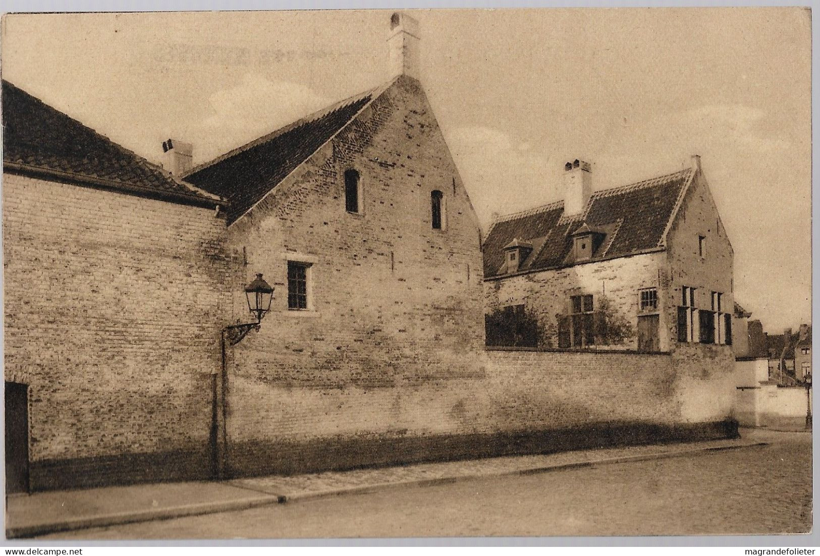 CPA CARTE POSTALE BELGIQUE BRUXELLES-ANDERLECHT MUSEE COMMUNAL RUE DU CHAPELAIN 1932 - Anderlecht