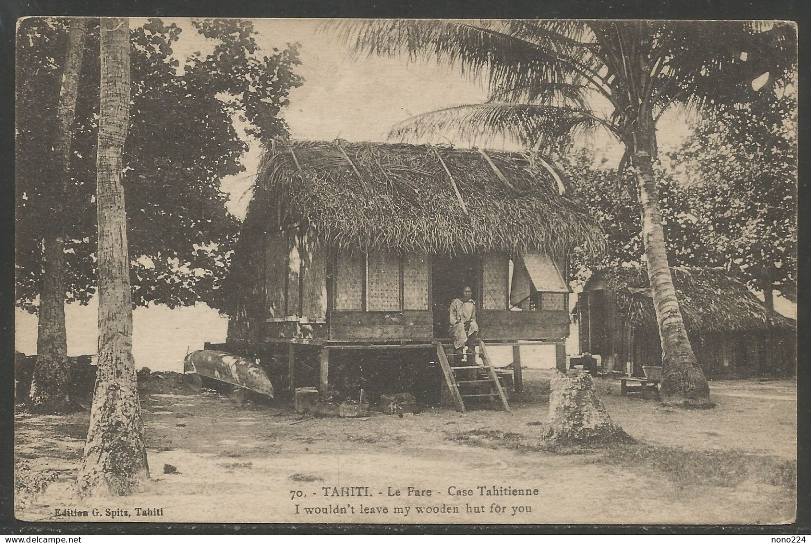 Carte P ( Tahiti / Le Fare & Case Tahitienne ) - Polynésie Française
