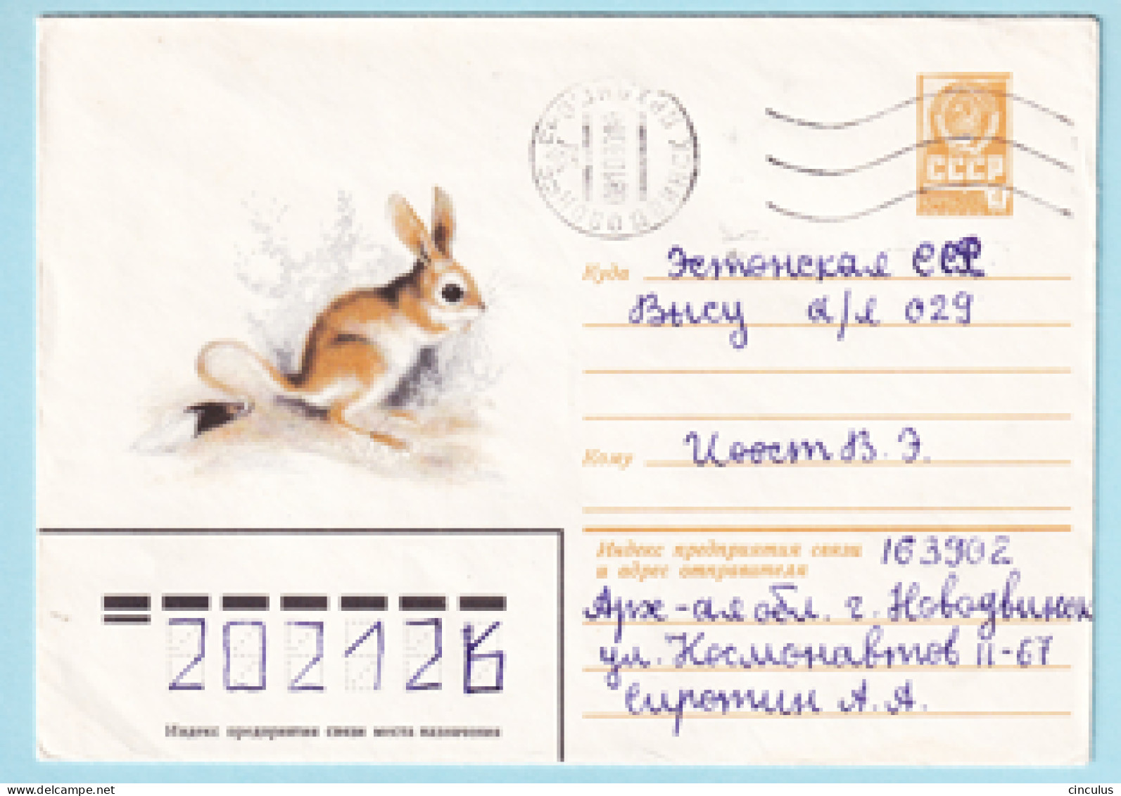 USSR 1980.0513. Egyptian Jerboa (Jaculus Jaculus). Prestamped Cover, Used - 1980-91