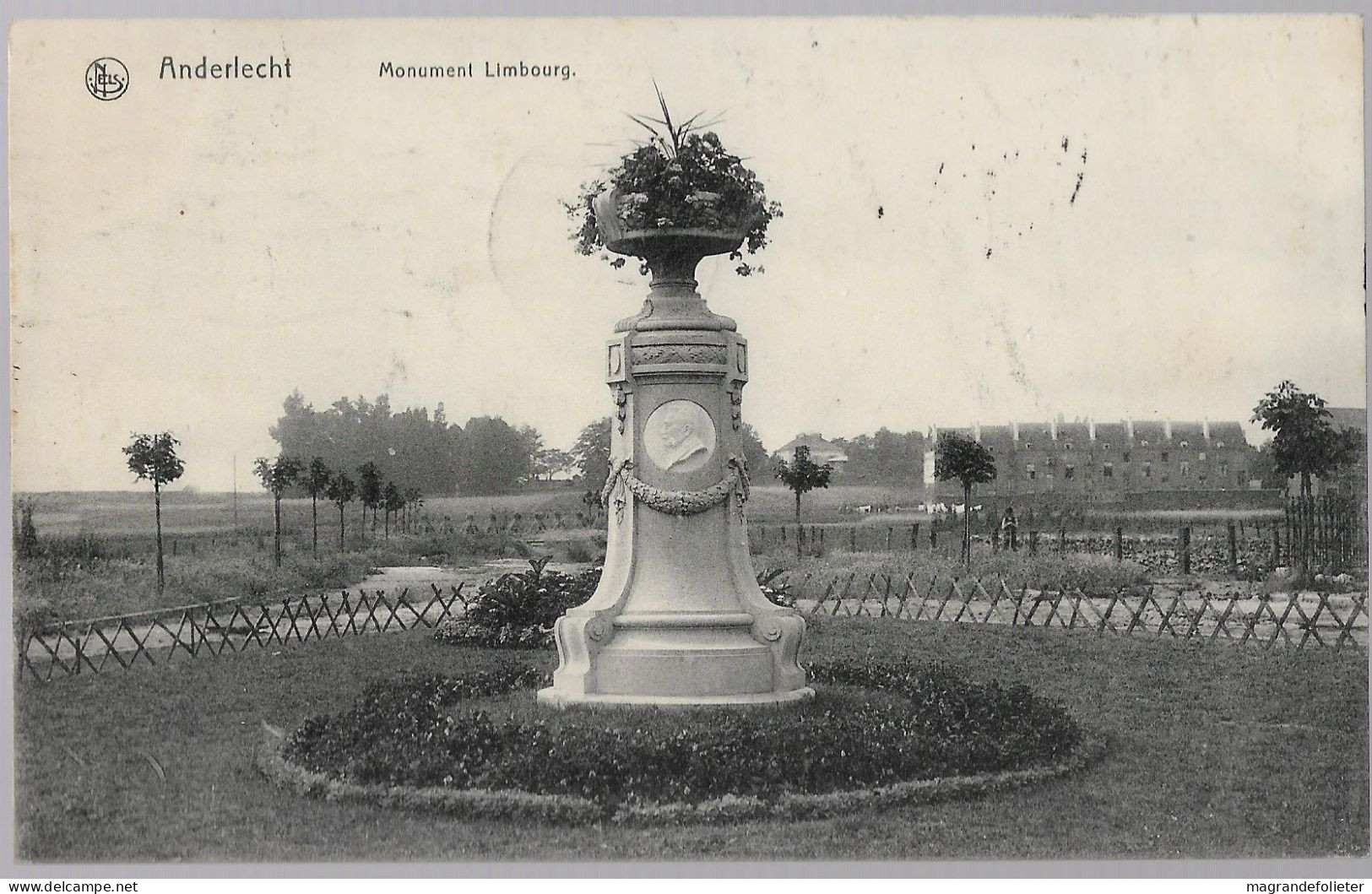 CPA CARTE POSTALE BELGIQUE BRUXELLES-ANDERLECHT LE MONUMENT LIMBOURG 1913 - Anderlecht
