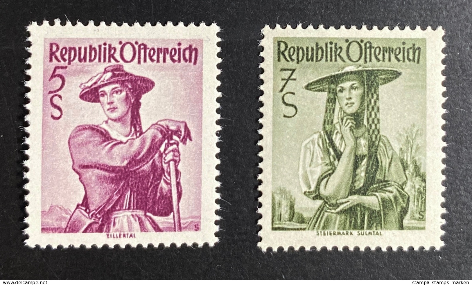 Österreich 1948/52 Trachten  Mi. 925 Und 980 Postfrisch/** MNH - Unused Stamps