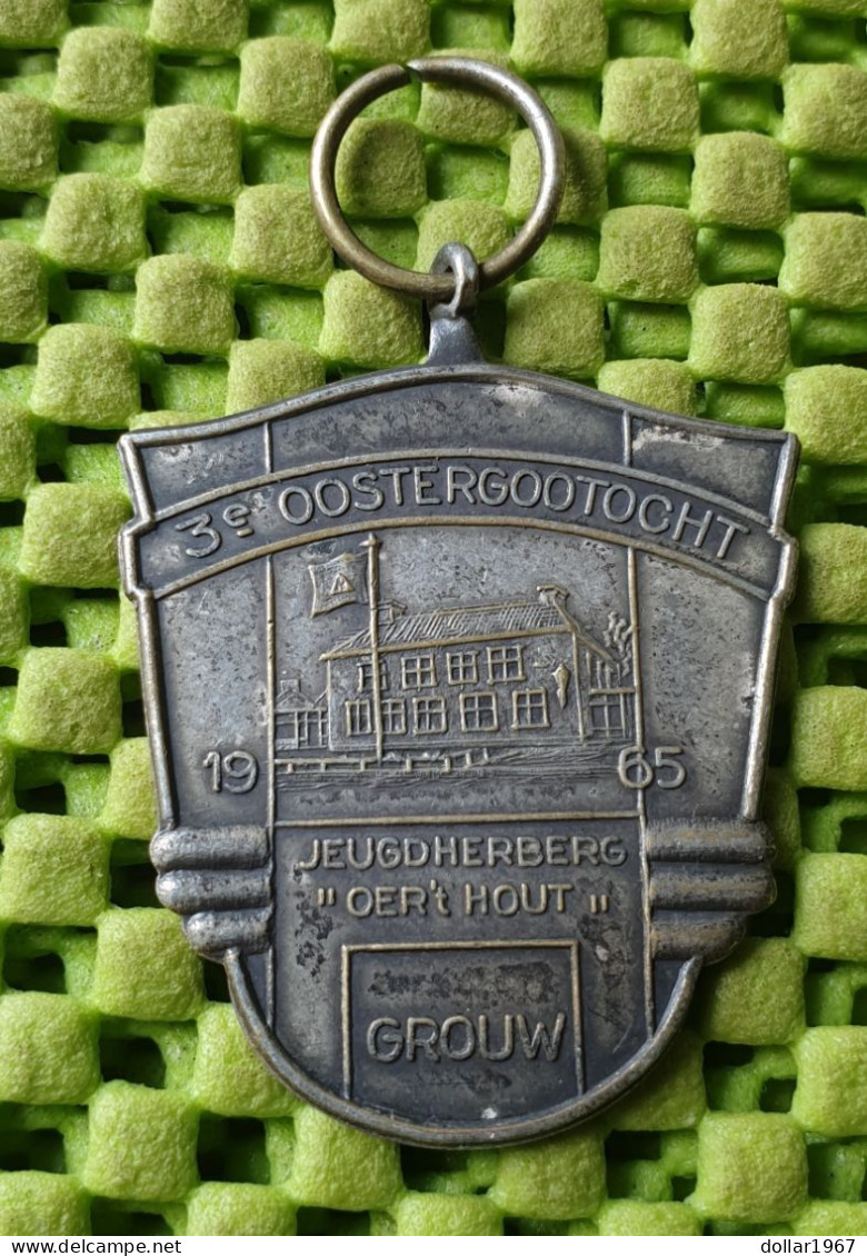 Medaile   :  3e.Oostergootocht Jeugherberg "Oer't Hout" Grouw  1965 -  Original Foto  !!  Medallion  Dutch - Andere & Zonder Classificatie