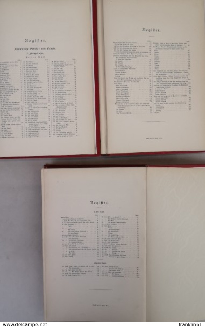 Gotthold Ephraim Lessings Werke. Illustrierte Prachtausgabe. 5 Bände in 3 Büchern. Komplett!