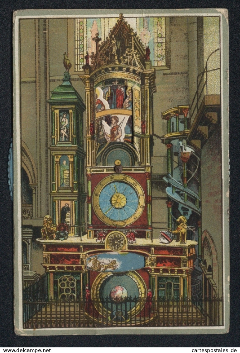 Mechanische-AK Strassburg, Astronomische Münsteruhr  - Met Mechanische Systemen