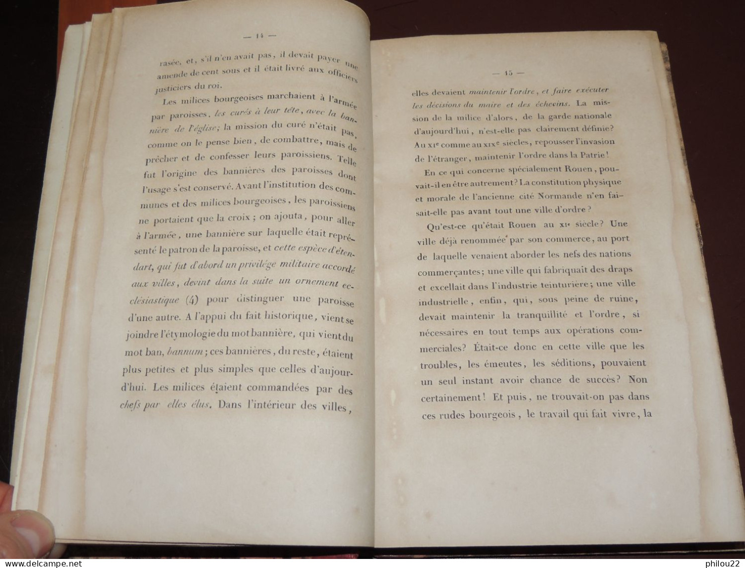 BOUTEILLER  Histoire De Rouen, Des Milices Et Gardes... Planches Coloriées  1857 - 1801-1900