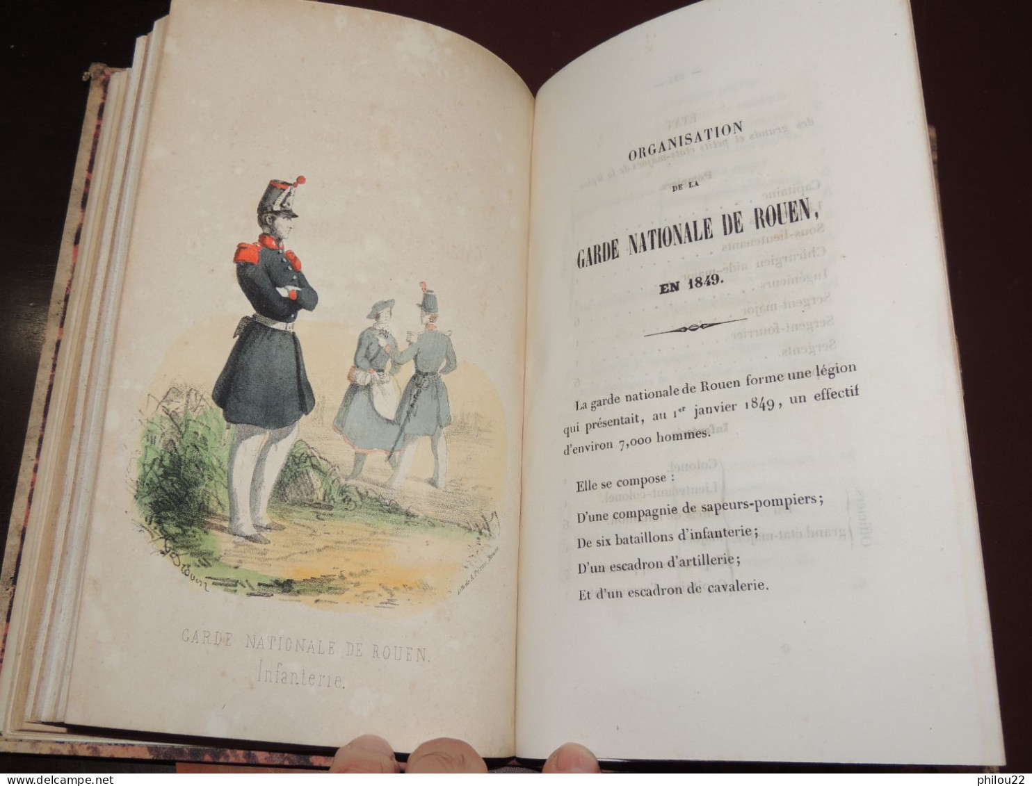 BOUTEILLER  Histoire De Rouen, Des Milices Et Gardes... Planches Coloriées  1857 - 1801-1900