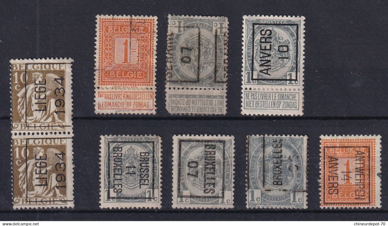 Timbres  Belgique België Belgiums - Andere & Zonder Classificatie