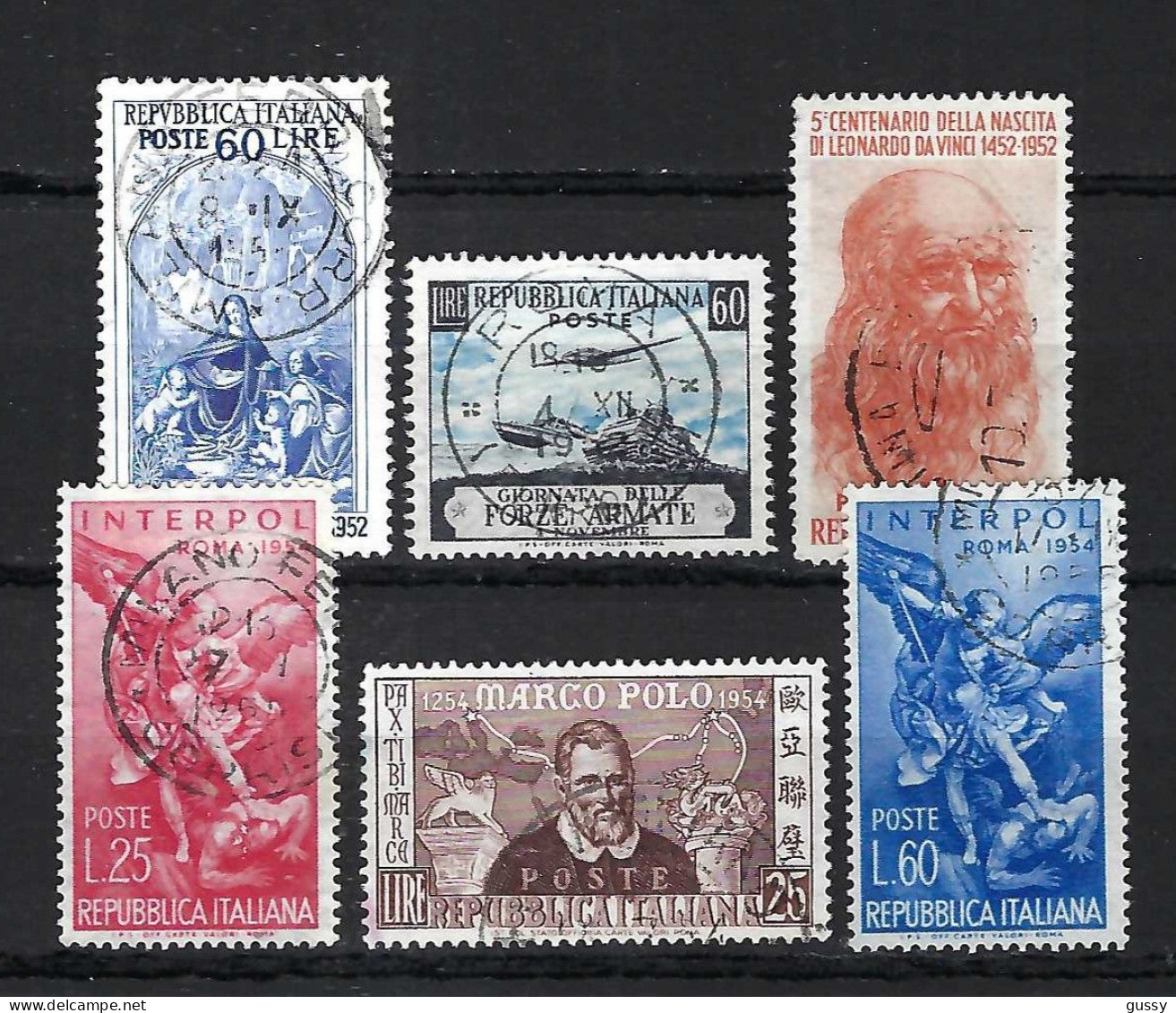 ITALIE Ca. 1952-54: Lot D' Obl. - 1946-60: Used