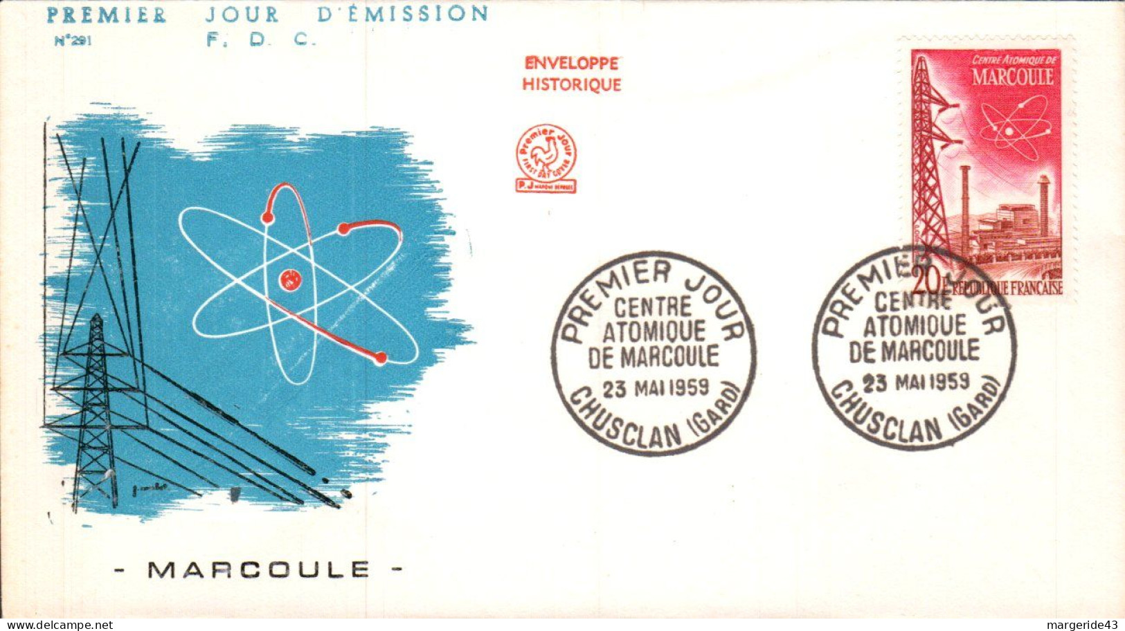 FDC 1959 MARCOULE - 1950-1959