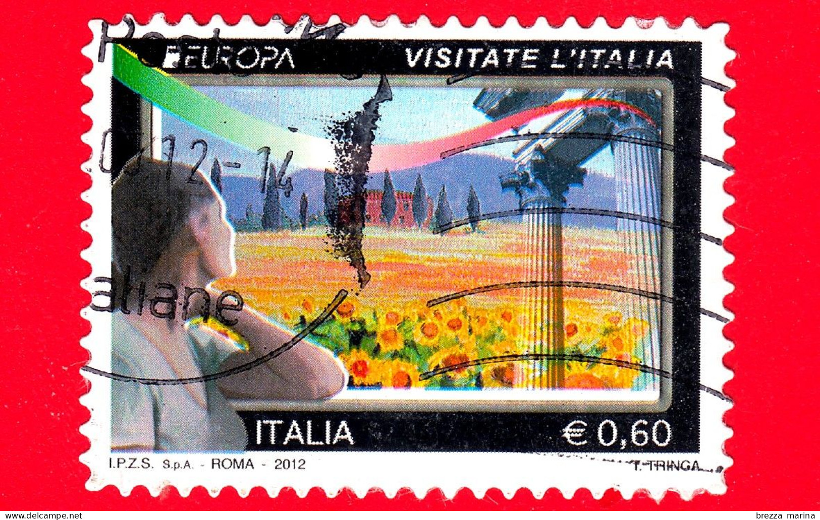 ITALIA - Usato - 2012 - Europa - Paesaggio Collinare - Visit Italy - 0,60 - 2011-20: Usati