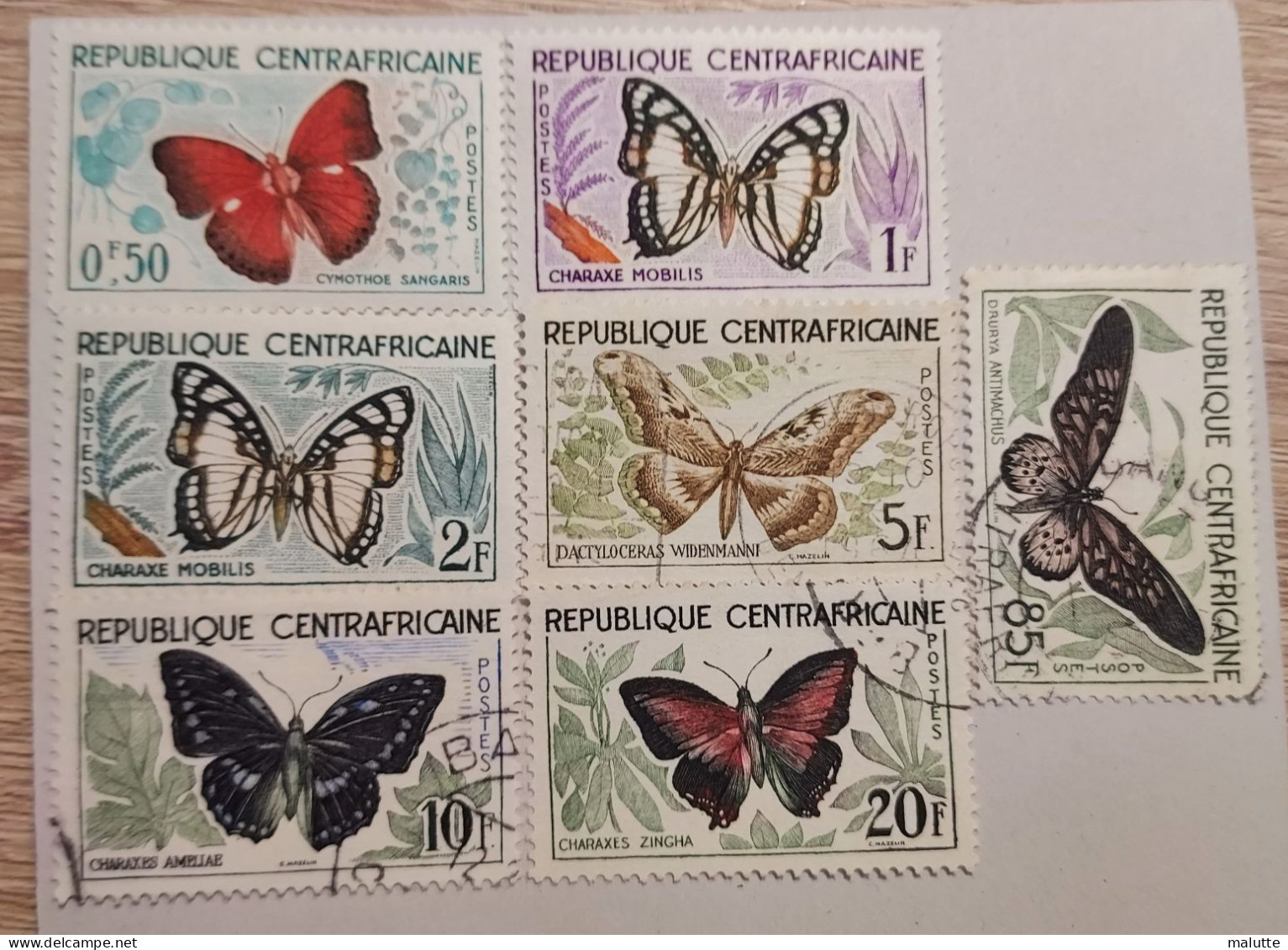 Centrafricaine Timbres Papillon - República Centroafricana