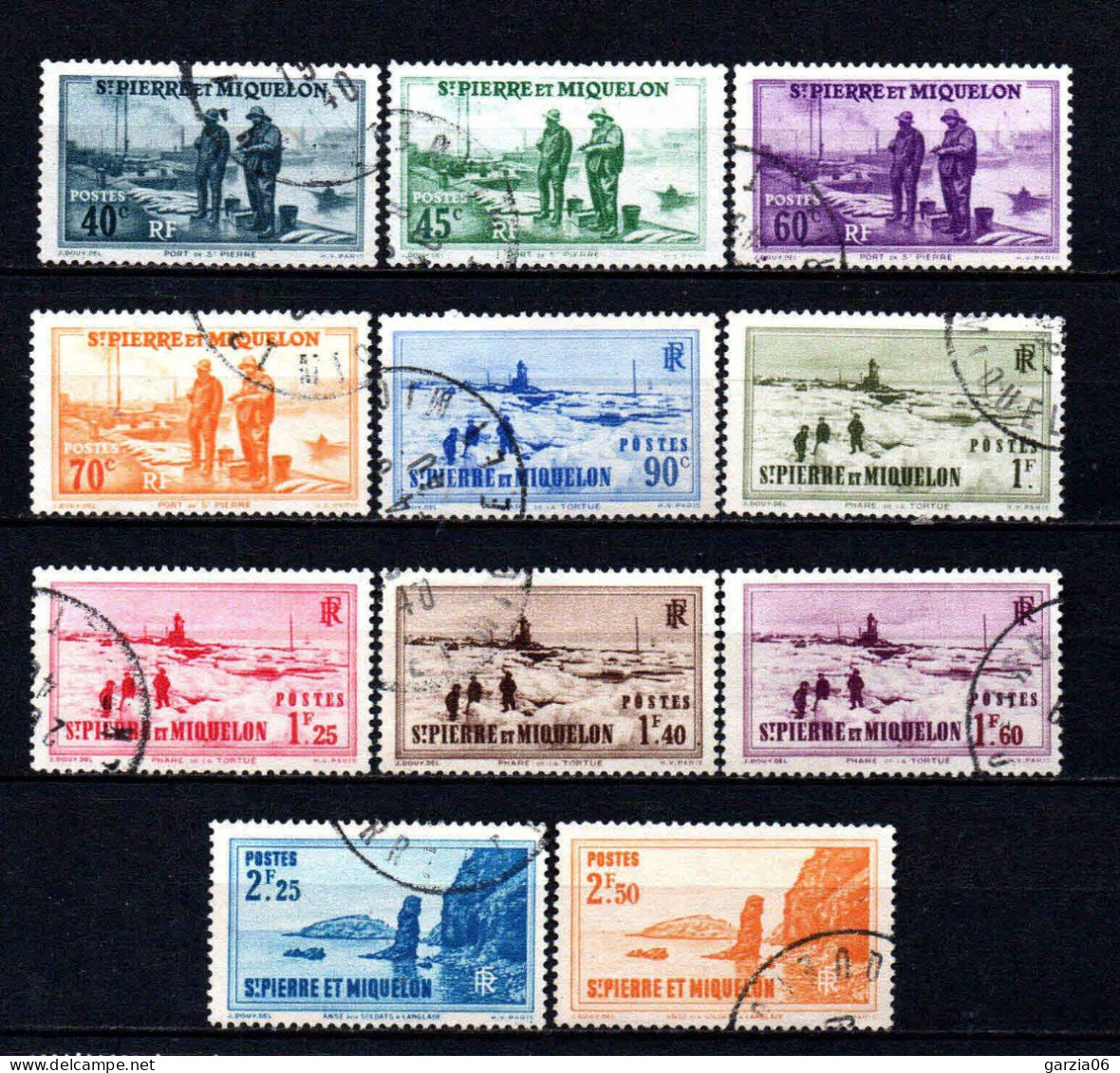 St Pierre Et Miquelon    - 1939 - Nouvelles Valeurs    - N° 196 à 206   - Oblit - Used - Used Stamps