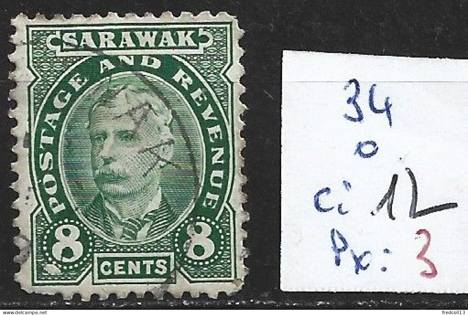 SARAWAK 34 Oblitéré Côte 12 € - Sarawak (...-1963)