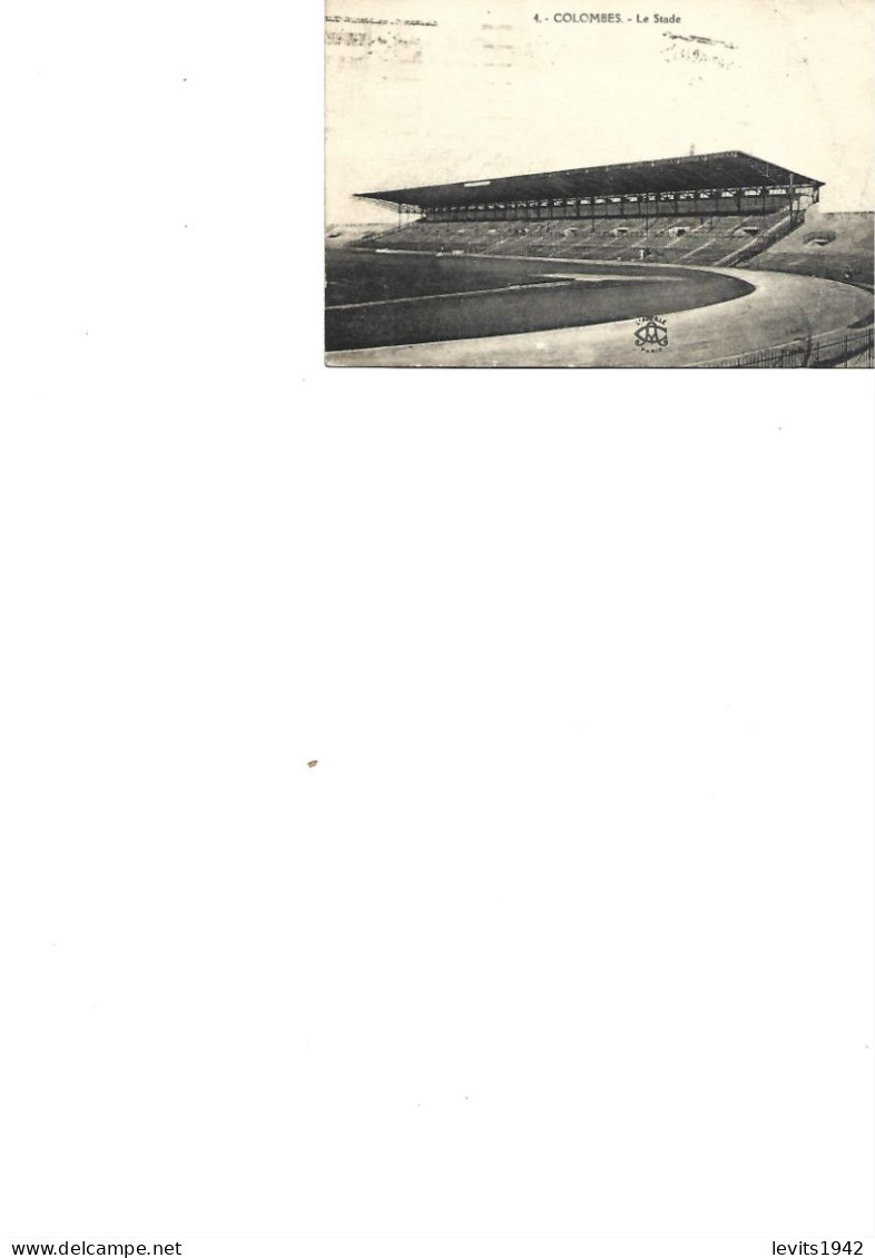 CARTE POSTALE - JEUX OLYMPIQUES 1924 - COLOMBES - LE STADE -- - Olympische Spiele