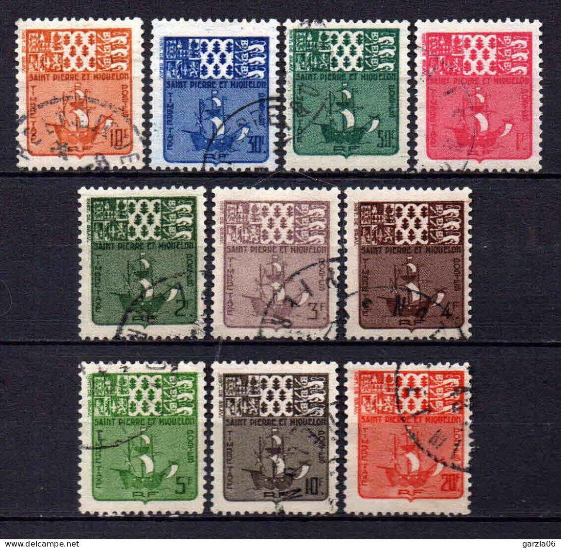 St Pierre Et Miquelon - 1947 - Tb Taxe  N° 67 à 76  - Oblit - Used - Postage Due