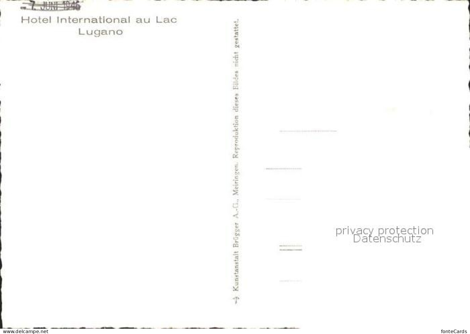 11637026 Lugano TI Hotel International Au Lac Lugano TI - Altri & Non Classificati