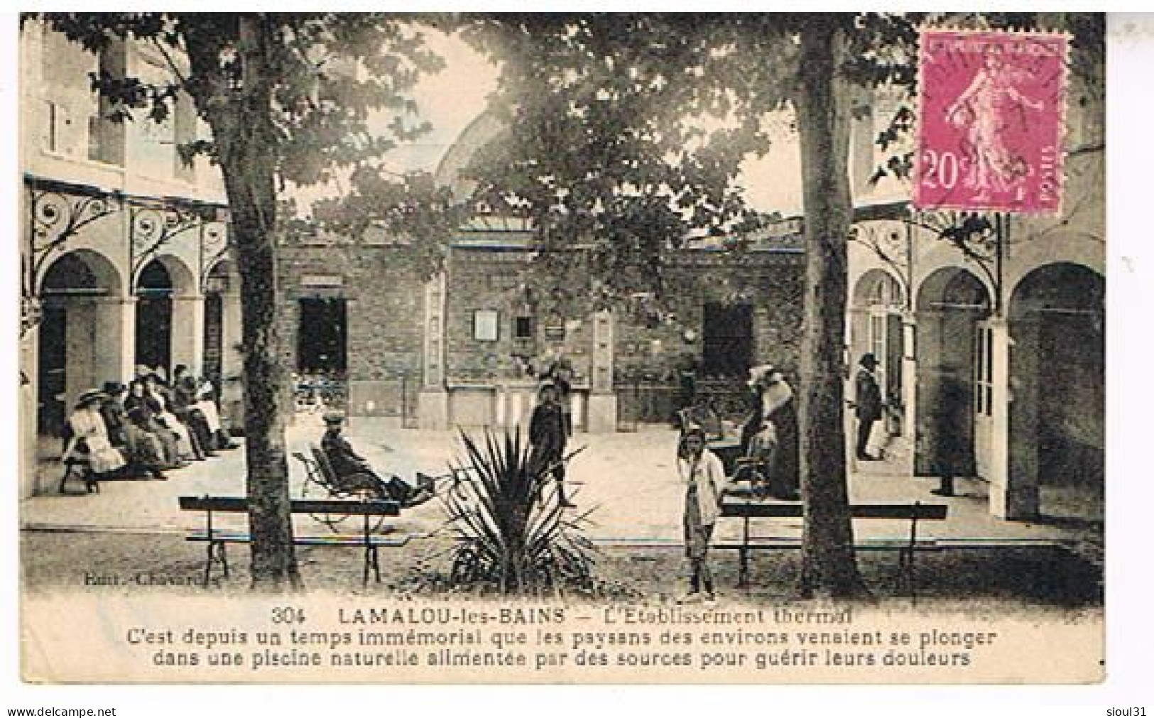 34   LAMALOU LES BAINS      ETABLISSEMENT THERMAL  1935 - Lamalou Les Bains