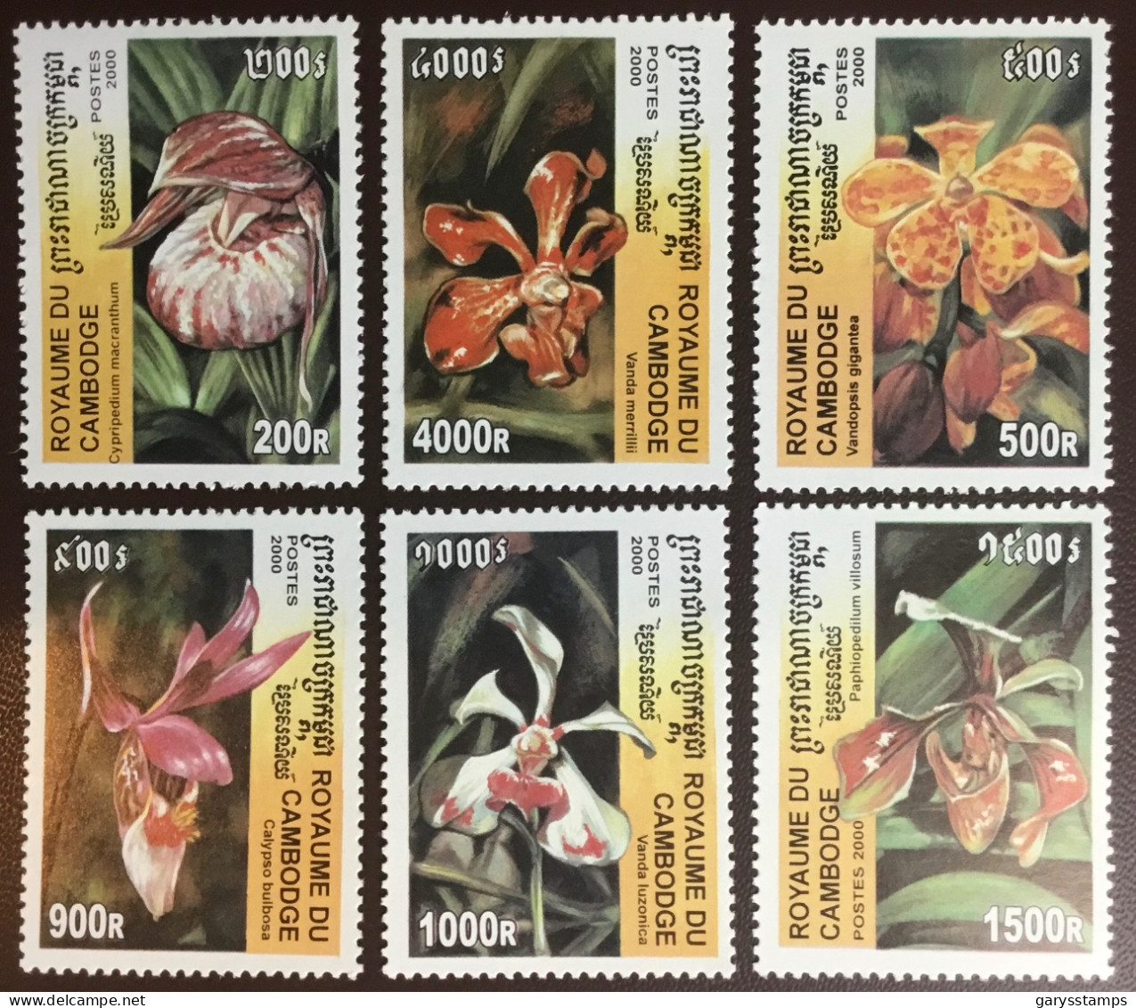 Cambodia 2000 Orchids Flowers MNH - Orchidee