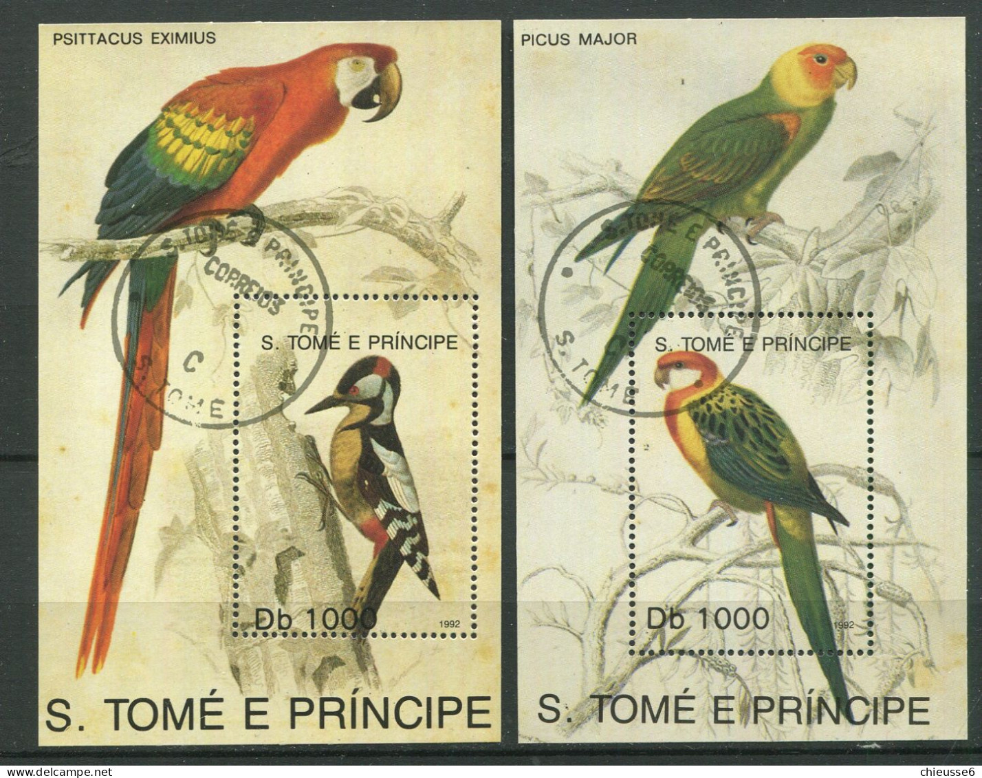 St Thomas Et Prince Ob. Blocs 120/121 - Oiseaux. - Sao Tome Et Principe