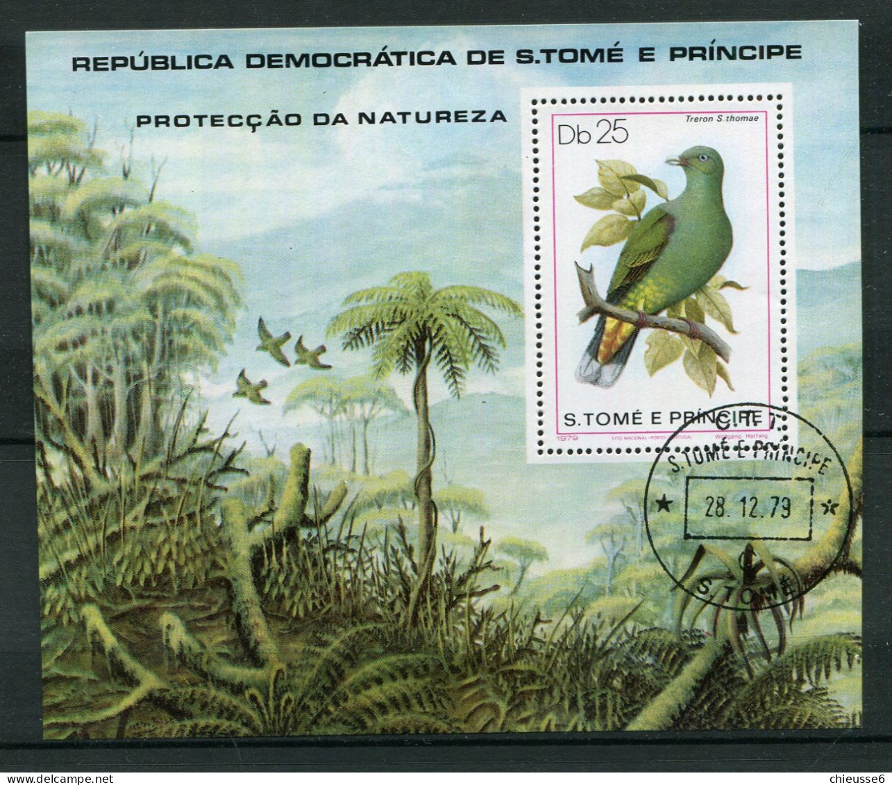 St Thomas Et Prince Ob. Bloc 13 - Oiseau - Sao Tomé E Principe