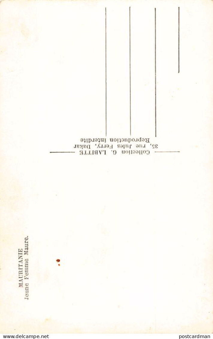 Mauritanie - Jeune Femme Maure - Ed. G. Labitte - Mauretanien