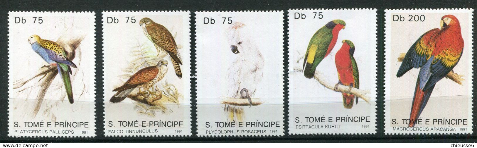 St Thomas Et Prince ** N° 1037 à 1041 - Oiseaux - Sao Tome And Principe