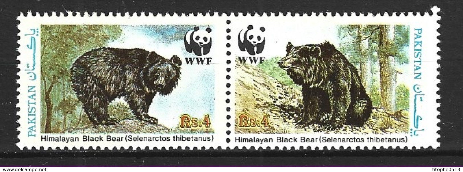 PAKISTAN. N°743C-D De 1989. WWF Ours. - Ours