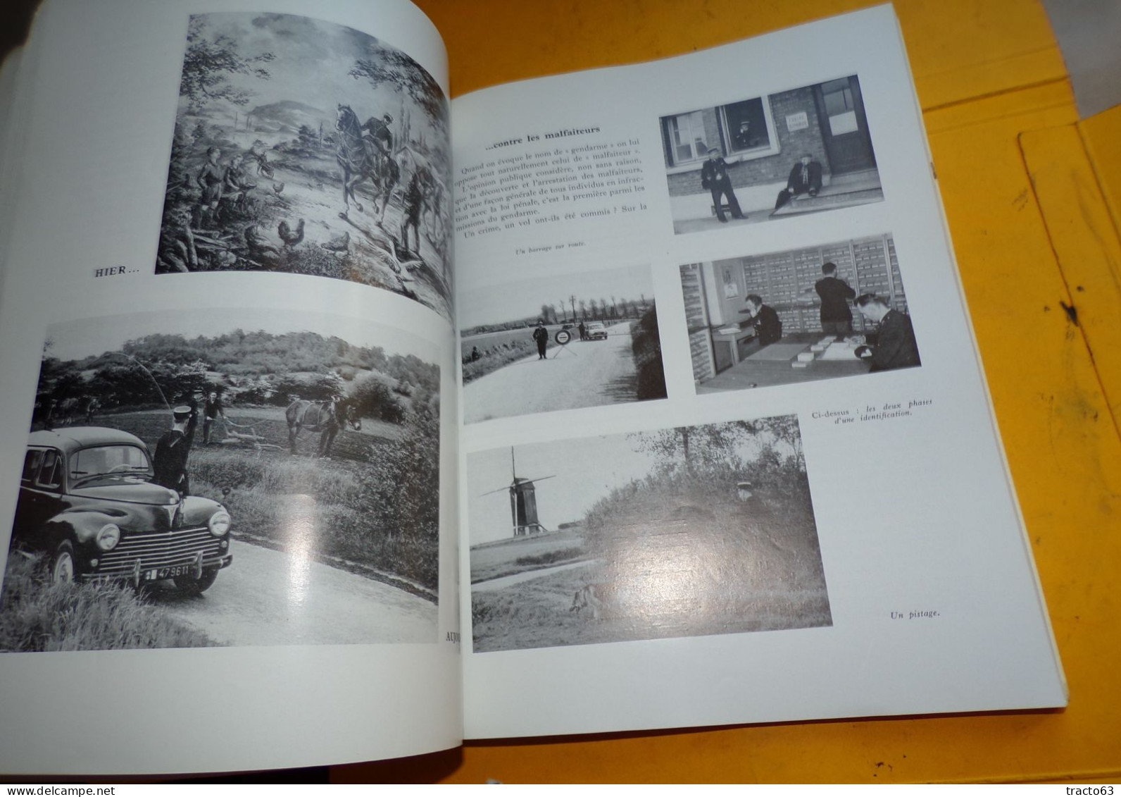 Gendarmerie Nationale Revue Historique de l’ Armée  1961   Dimensions : 21 cms X 27 cms 1150 grammes  266 pages + 45 pag
