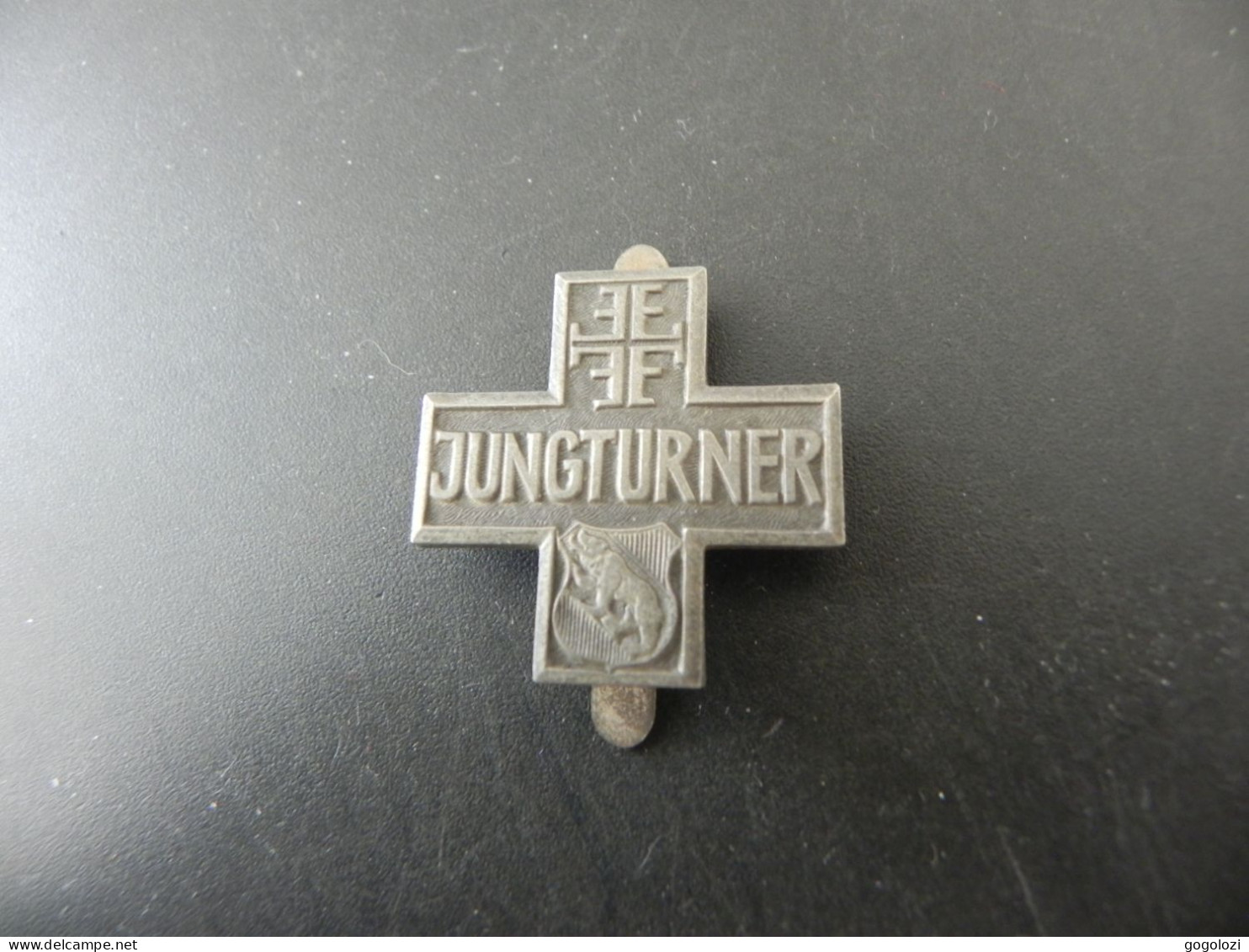 Old Badge Schweiz Suisse Svizzera Switzerland - Turnkreuz Jungturner Bern Nidau - Unclassified