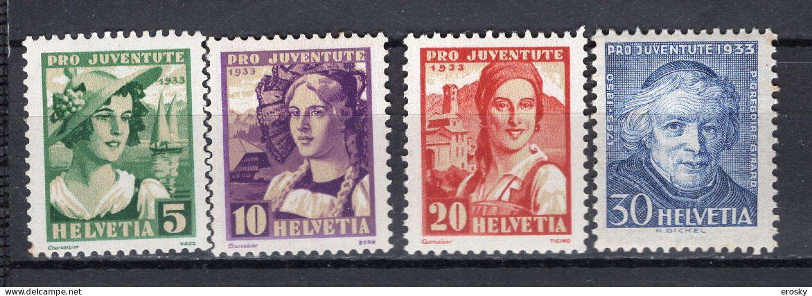 T3616 - SUISSE SWITZERLAND Yv N°267/70 * Pro Juventute - Unused Stamps