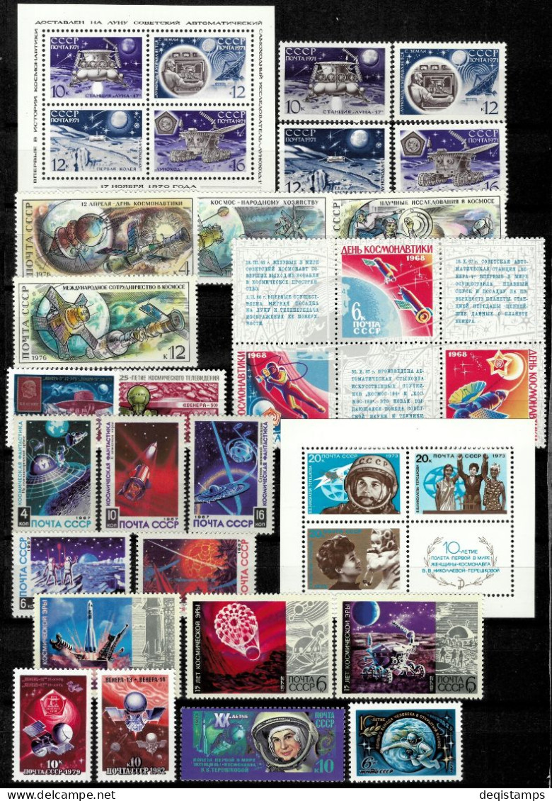 Russia / USSR Space Collection 1950/80  Mint Never Hinged (**) - Neufs