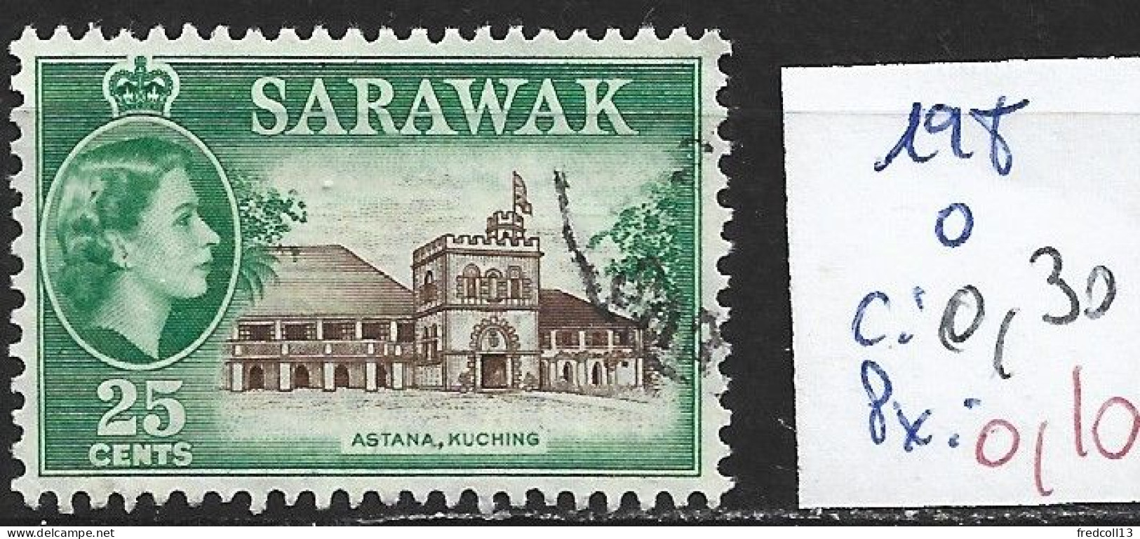 SARAWAK 198 Oblitéré Côte 0.30 € - Sarawak (...-1963)