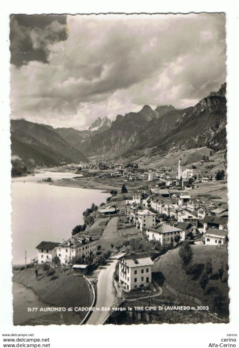 AURONZO  DI  CADORE:  VERSO  LE  TRE  CIME  DI  LAVAREDO  -  CENNO  DI  PIEGA  D' ANGOLO  -  FOTO  -  FG - Belluno