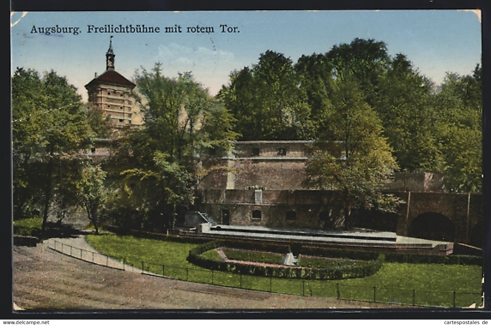 AK Augsburg, Freilichtbühne Mit Rotem Tor  - Augsburg