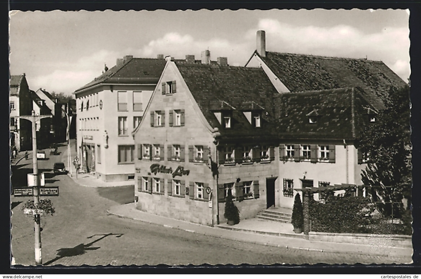 AK Zirndorf, Gasthaus Goldener Löwe, Marktplatz 5  - Zirndorf