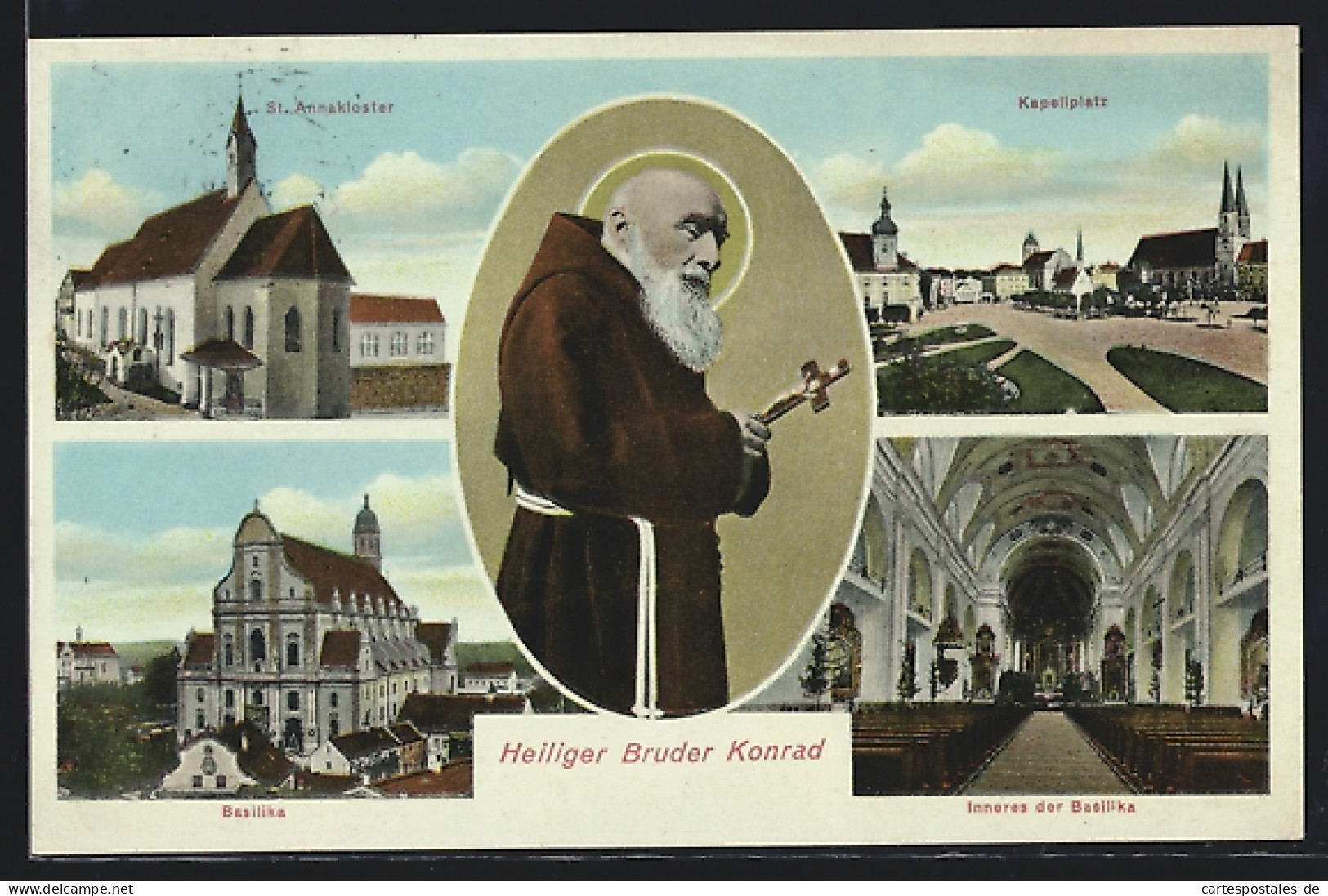 AK Altötting, St. Annakirche, Kapellplatz, Basilika Und Bruder Konrad  - Altoetting