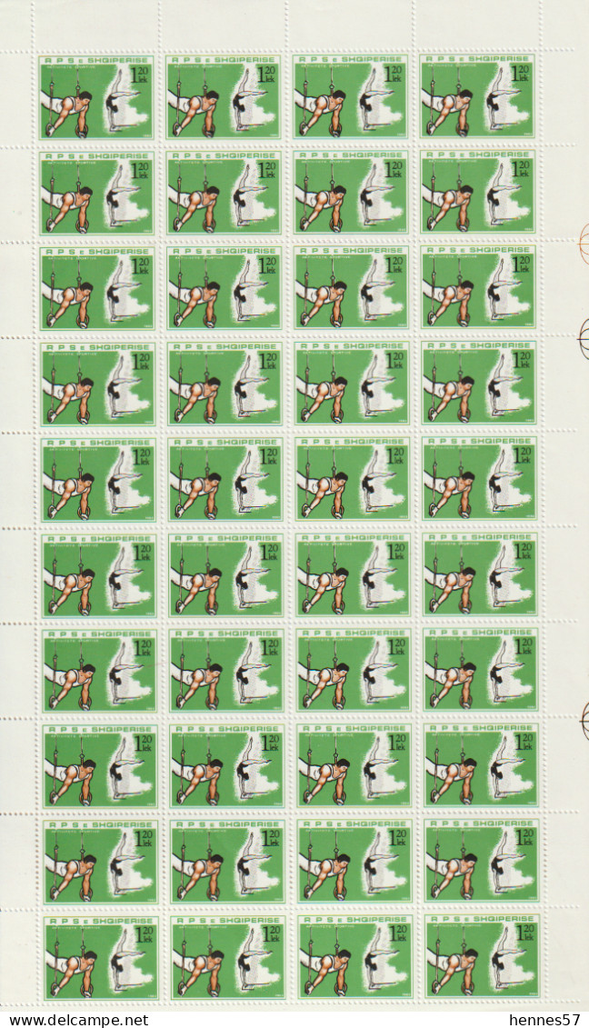 Albania/(Albanien Complete Issue Sheet/Kompletter Ausgabebogen 20.06.1983 Mi No.2168 - Chess
