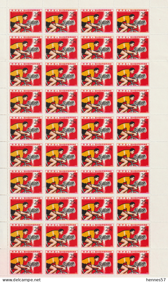 Albania/(Albanien Complete Issue Sheet/Kompletter Ausgabebogen 20.06.1983 Mi No.2166 - Schach