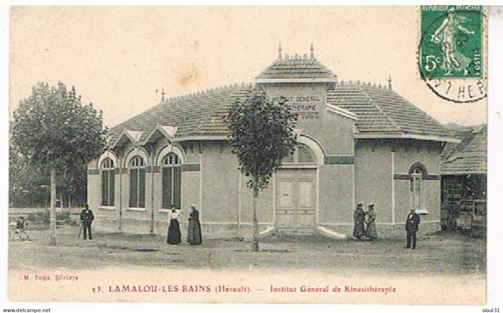 34      LAMALOU LES BAINS   INSTITUT GENERAL DE KINESITHERAPIE  1912 - Lamalou Les Bains