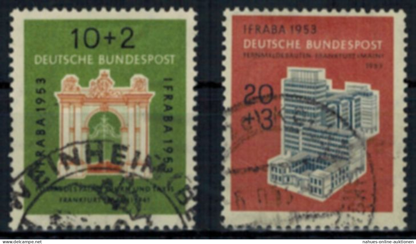 Bundesrepublik 171-172 BRD IFABRA Briefmarkenausstellung Frankfurt Gestempelt - Gebraucht