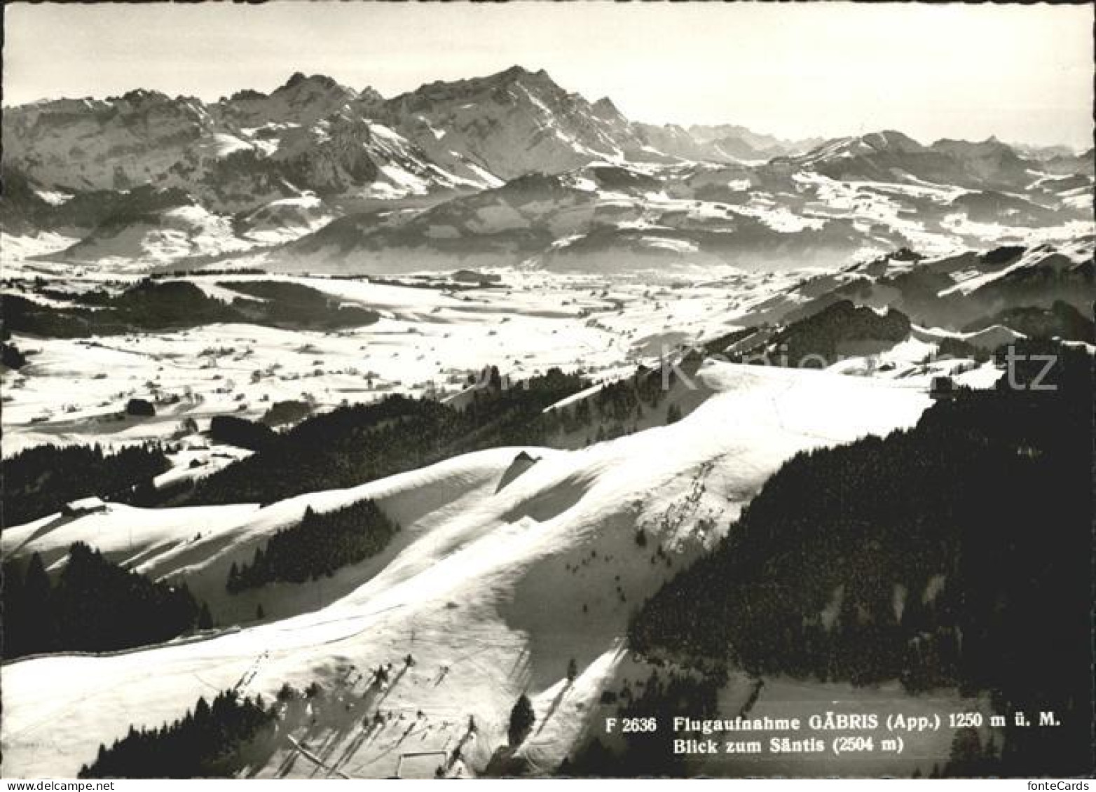 11636704 Gaebris Fliegeraufnahme Mit Saentis Gaebris - Autres & Non Classés