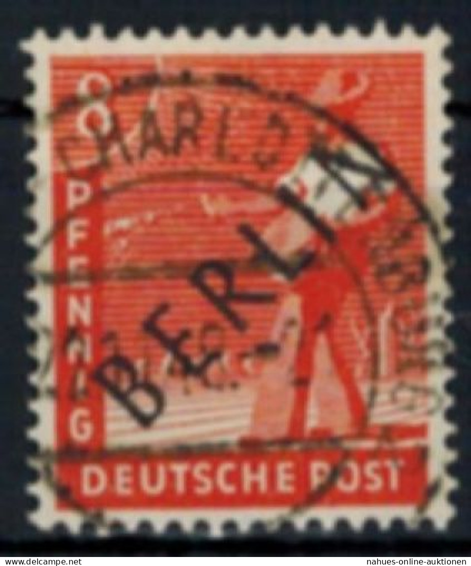 Berlin Schwarzaufdruck Nr. 3 Gemeinschaft M. Aufdruck 8 Pfg. Sauber Gestempelt - Used Stamps