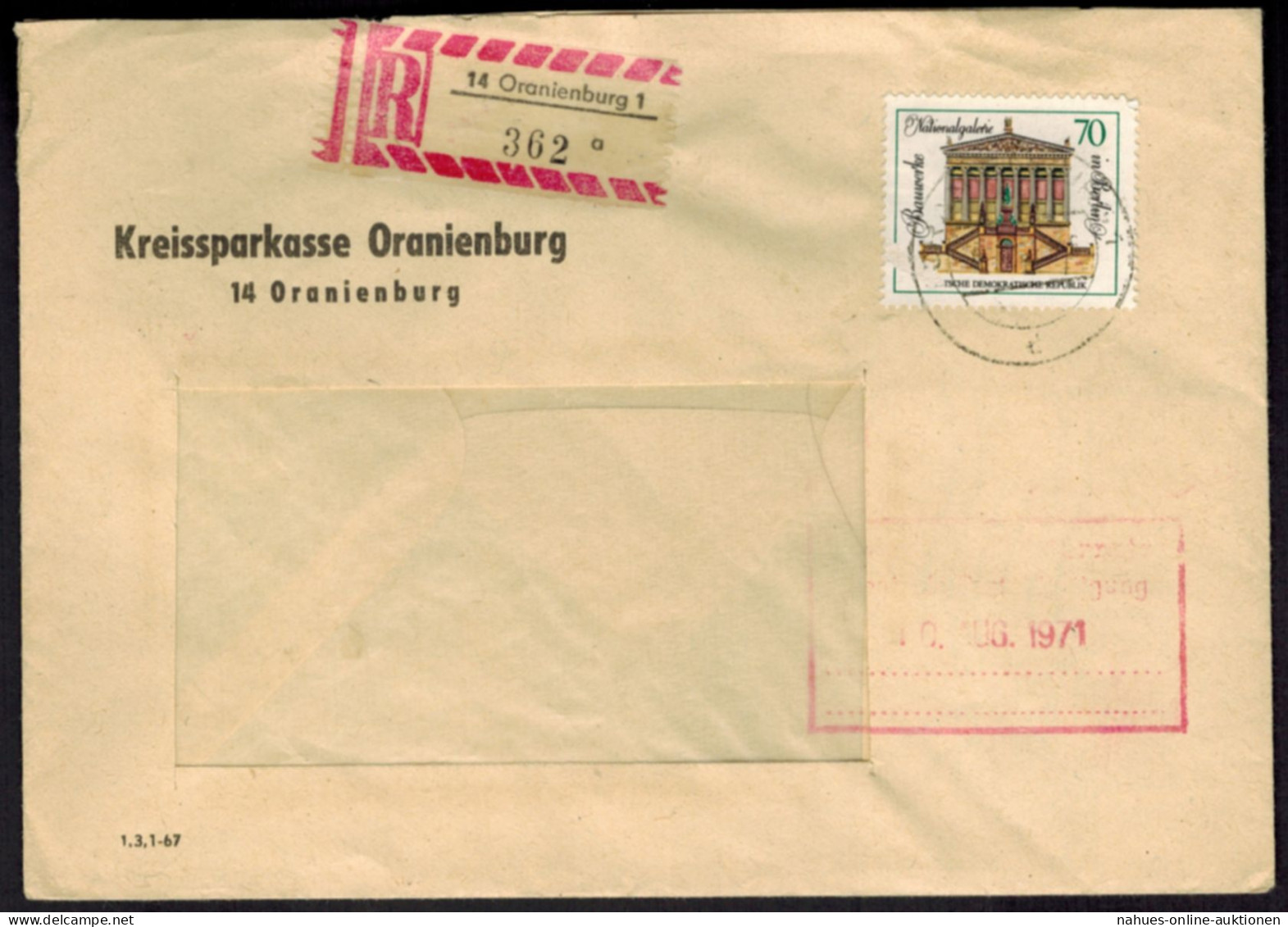 DDR R-Brief 1666 Per Einschreiben Ab Oranienburg - Cartas & Documentos