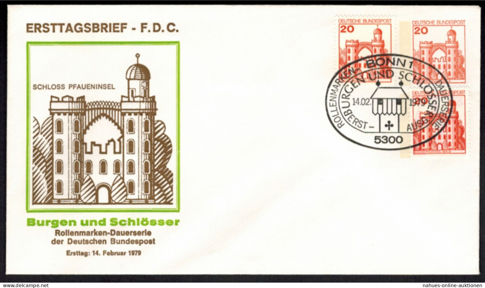 Privat Ganzsache WST 20 Pfg. B & S Mit Gleicher ZUF FDC B & S SST Bonn 1979 - Cartes Postales Privées - Oblitérées