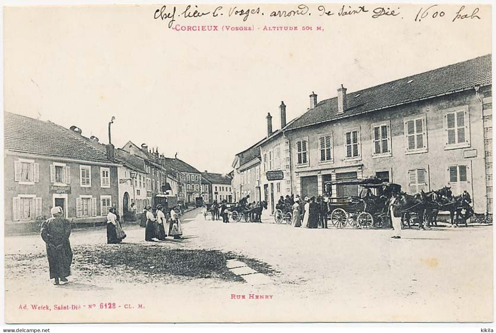 CPA 9 X 14 Vosges  CORCIEUX  Rue Henry - Corcieux