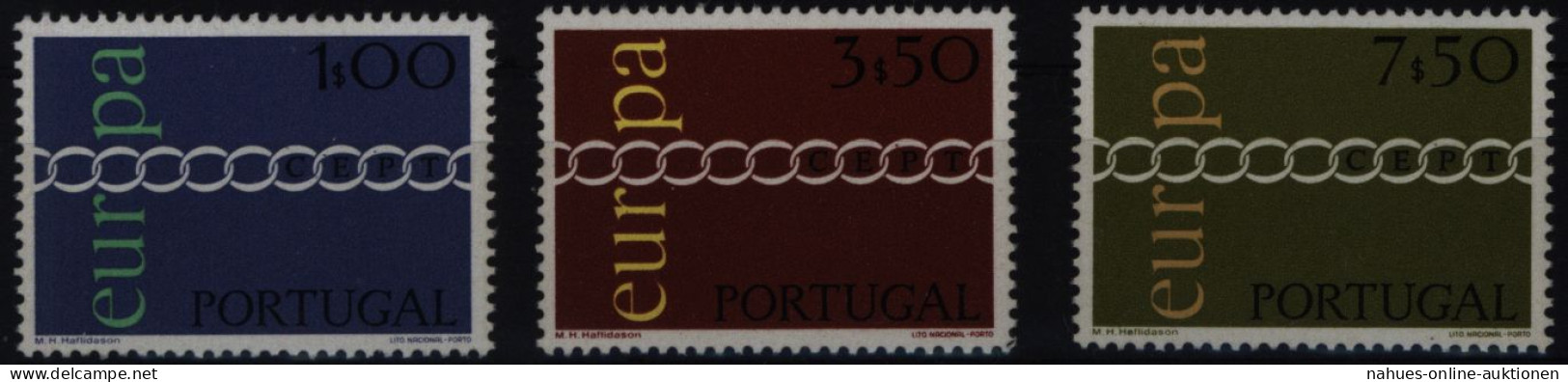Portugal 1127-1129 Europa CEPT 1971 Komplett Postfrisch ** MNH - Briefe U. Dokumente