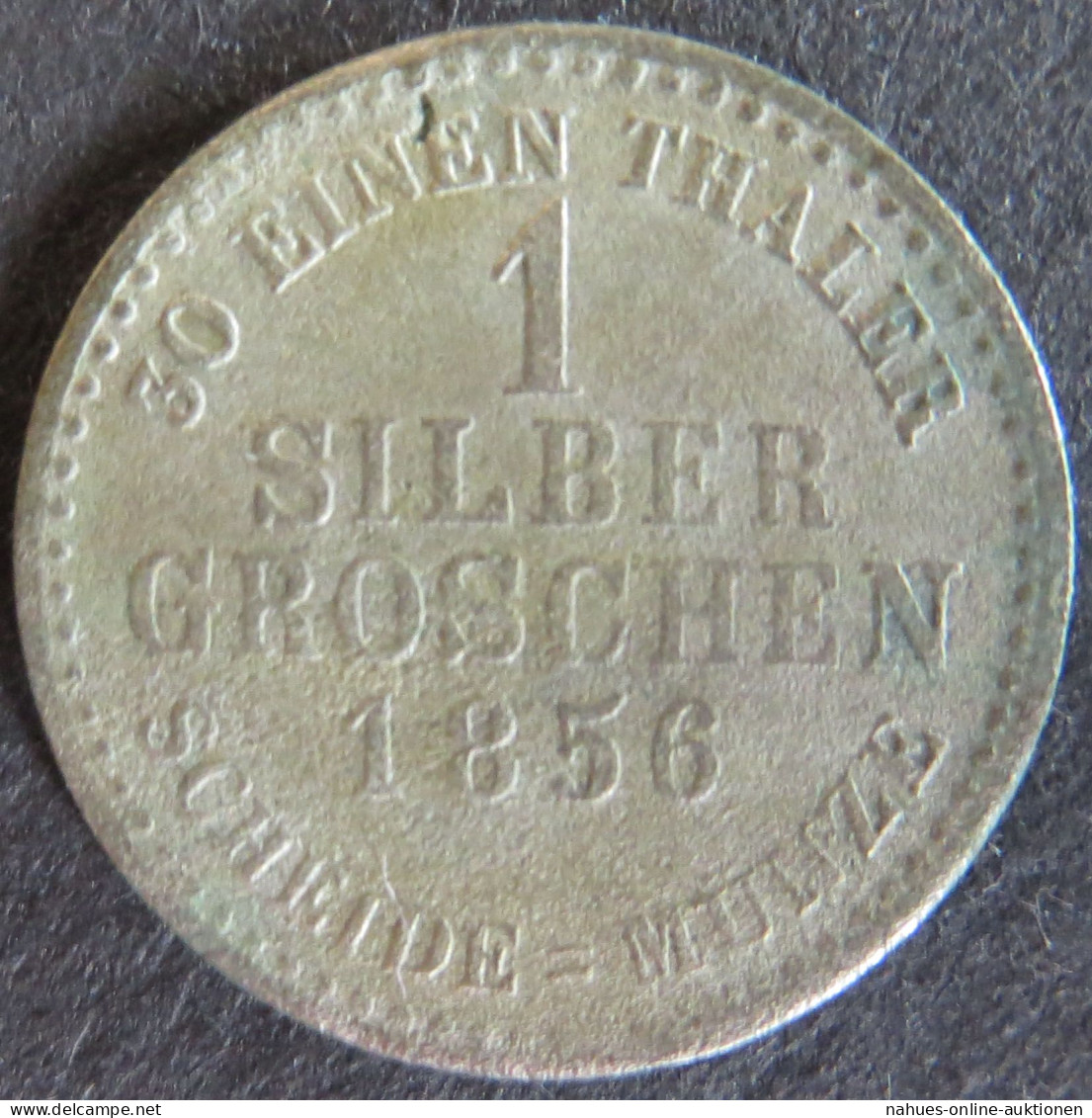 Münze Hessen 1856 - 1 Silbergroschen Gekröntes Löwenwappen S-ss - Altri & Non Classificati