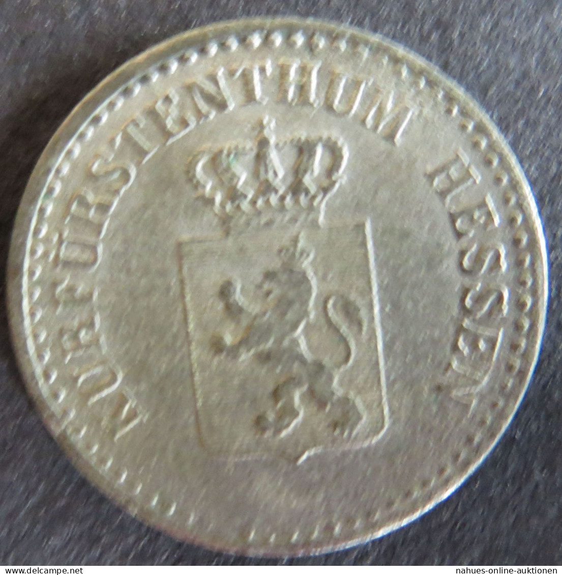 Münze Hessen 1856 - 1 Silbergroschen Gekröntes Löwenwappen S-ss - Altri & Non Classificati