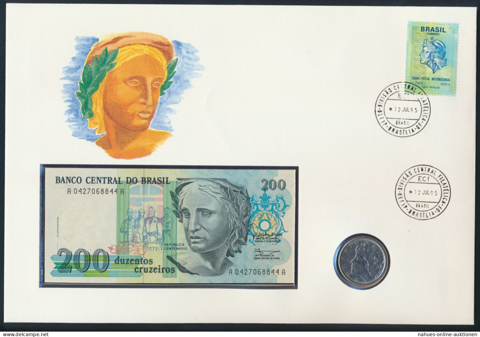 Geldschein Banknote Banknotenbrief Brasilien 1995 Schön Und Exotisches Motiv - Altri & Non Classificati